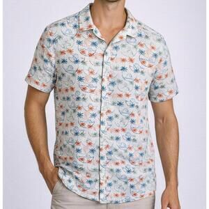 Bruno Oasis Tropical Button-Up Shirt – Size Large